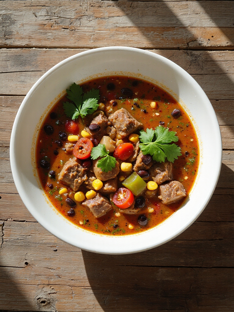 hearty spicy beef soup