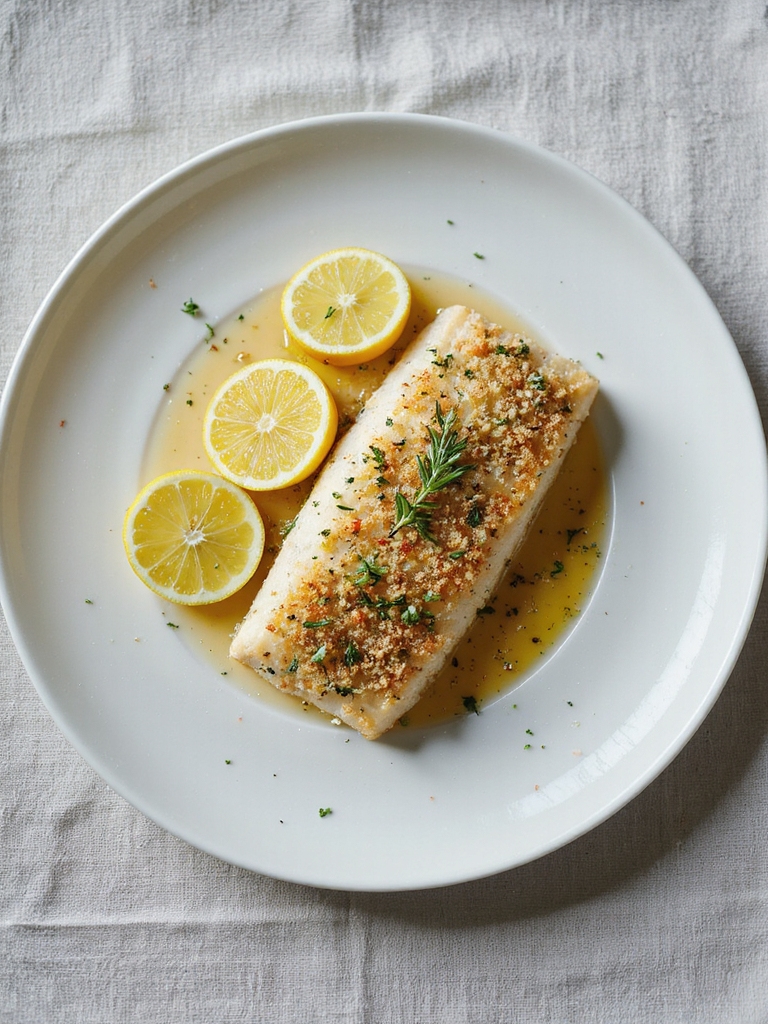 herb crusted oven baked cod