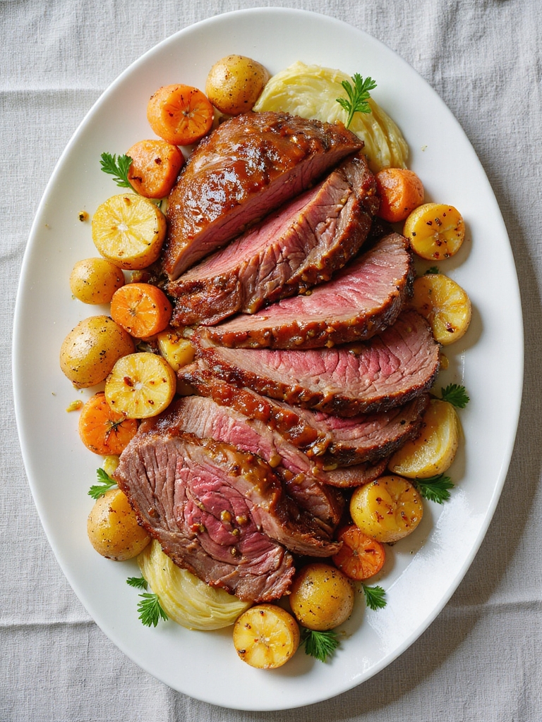honey mustard glazed brisket