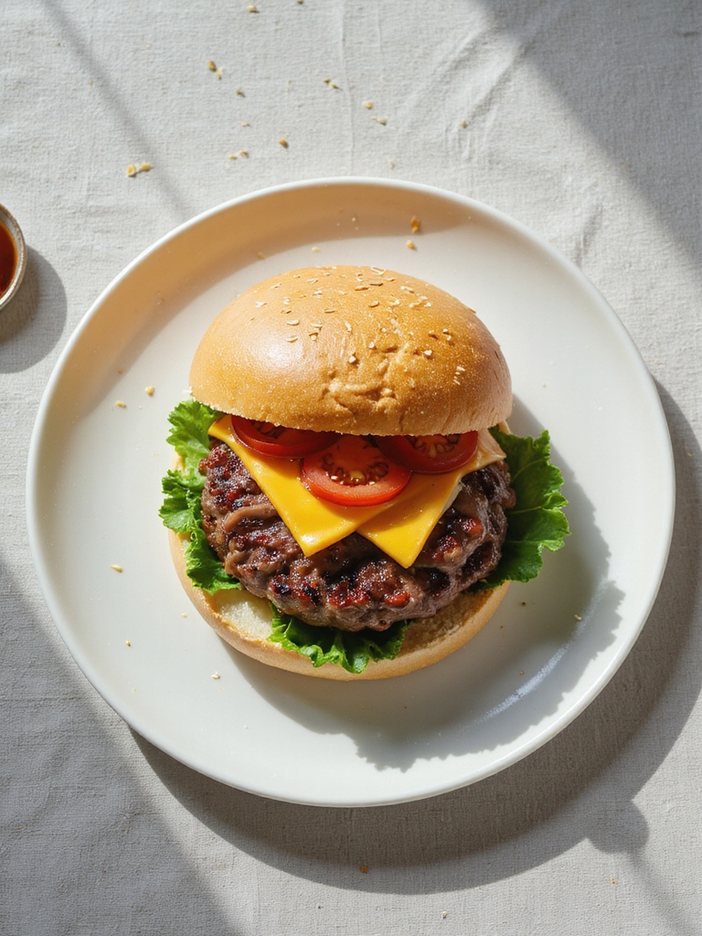 juicy grilled beef burgers