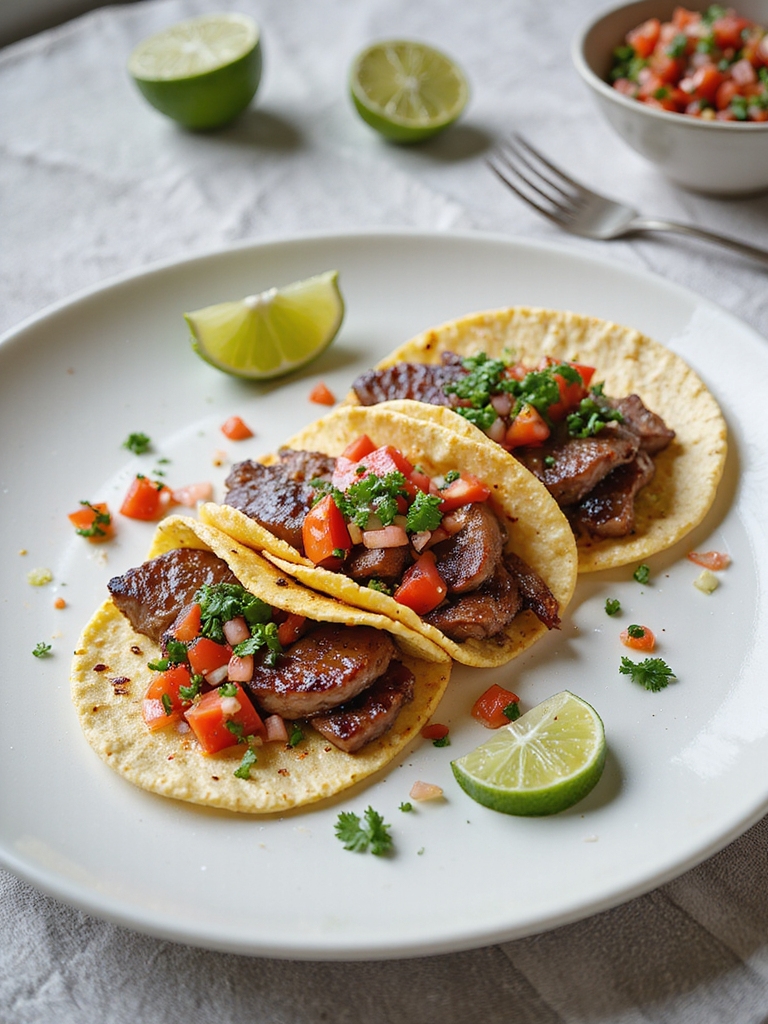 juicy steak tacos salsa