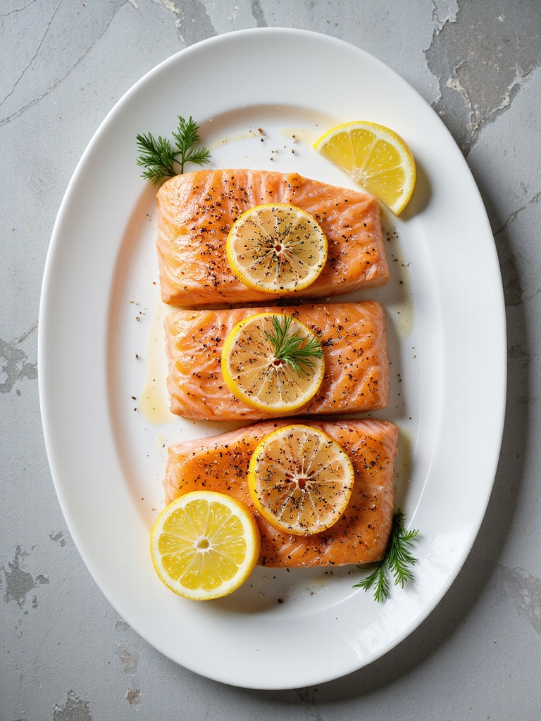 lemon herb air fryer salmon