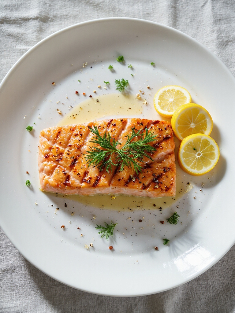 lemon herb grilled salmon