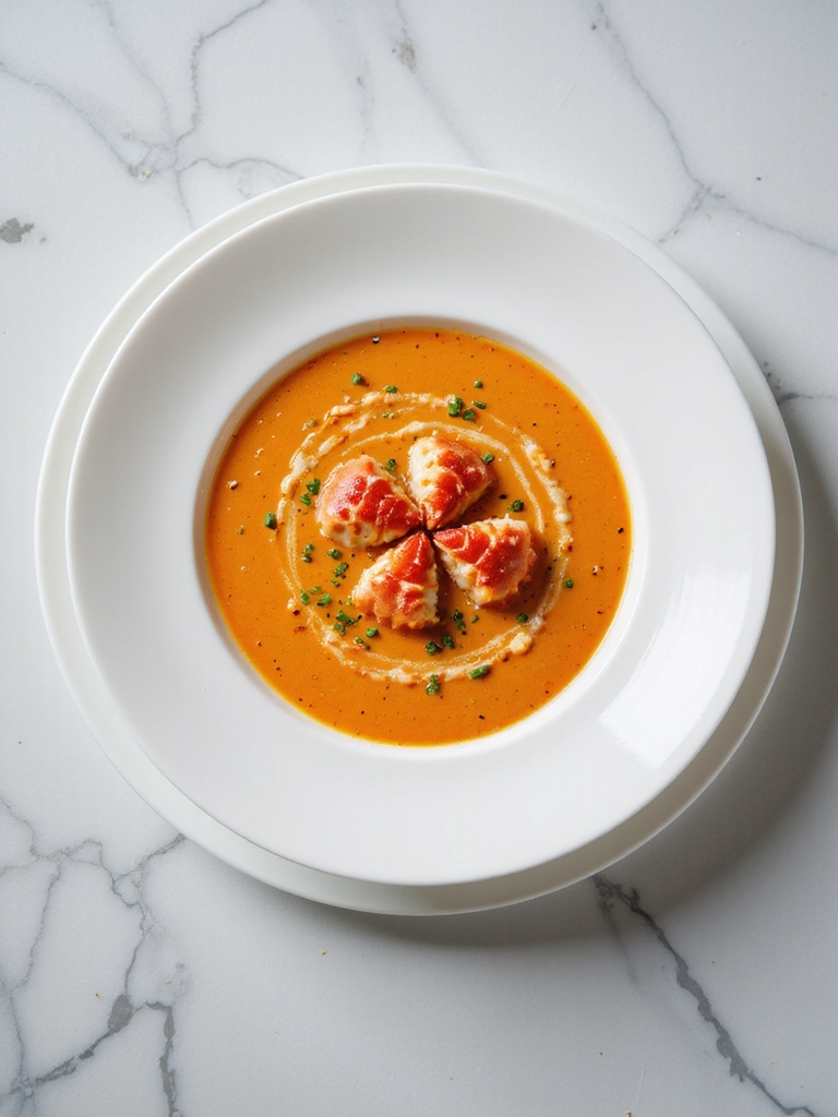 luxurious creamy seafood bisque