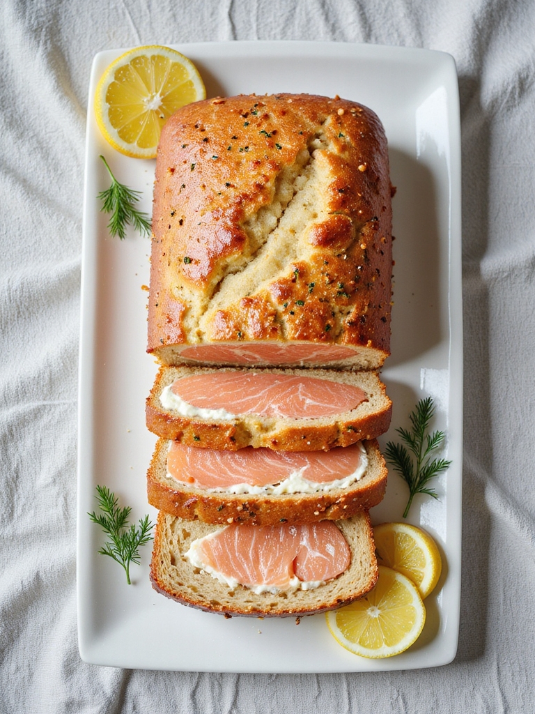luxurious smoked salmon loaf