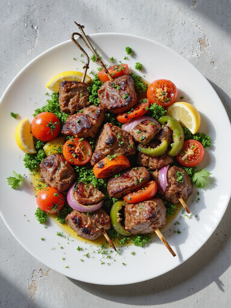mediterranean beef kebabs recipe