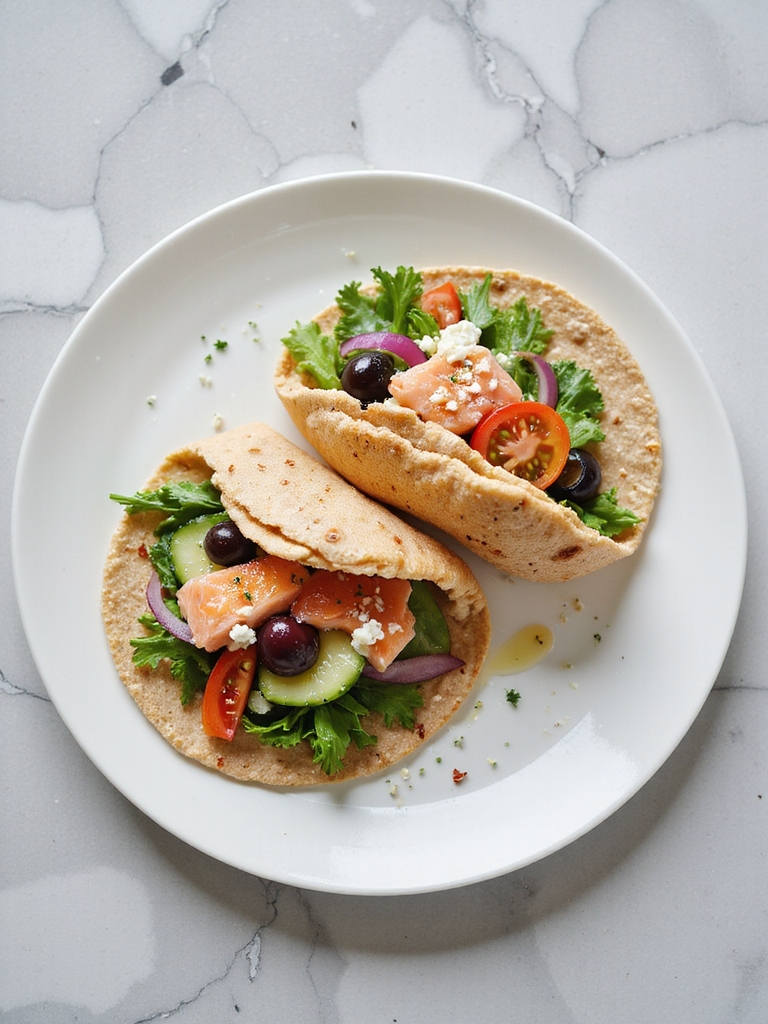 mediterranean salmon wraps recipe