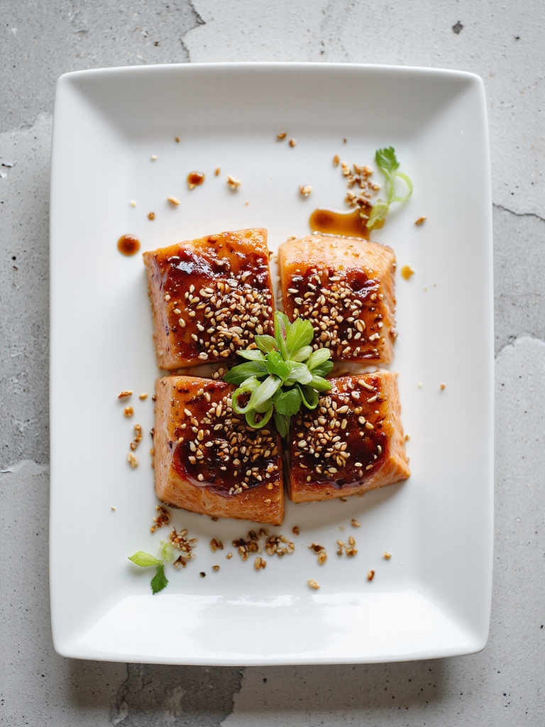 miso glazed salmon with sesame