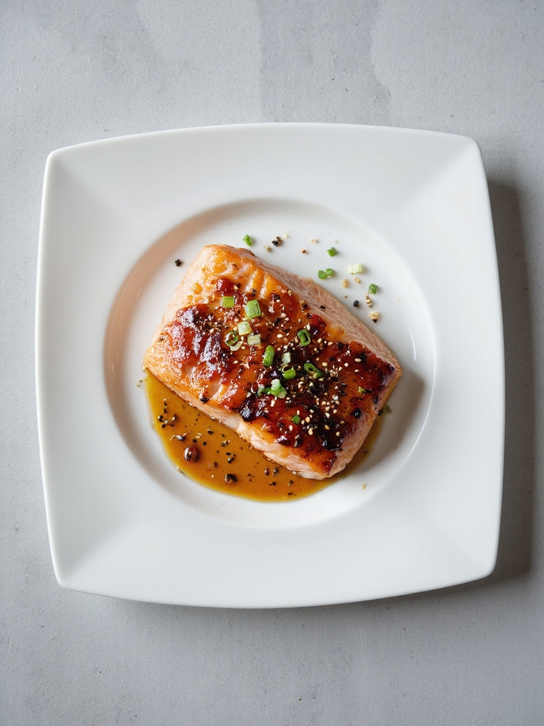 miso marinated air fryer salmon