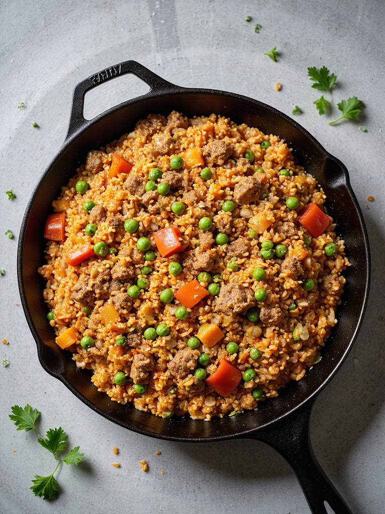one pot beef and rice