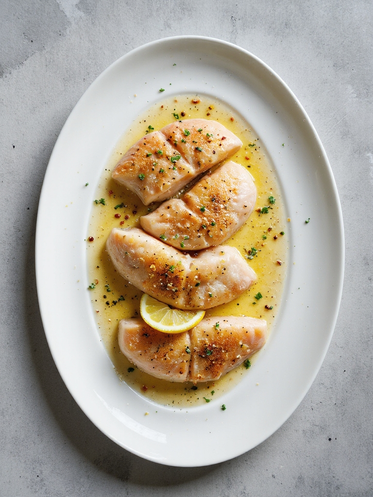 pan seared sole with garlic