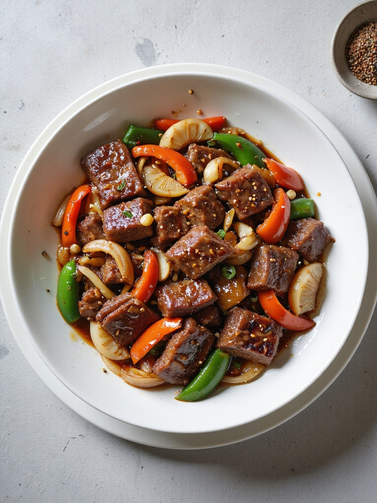 peppery beef stir fry recipe