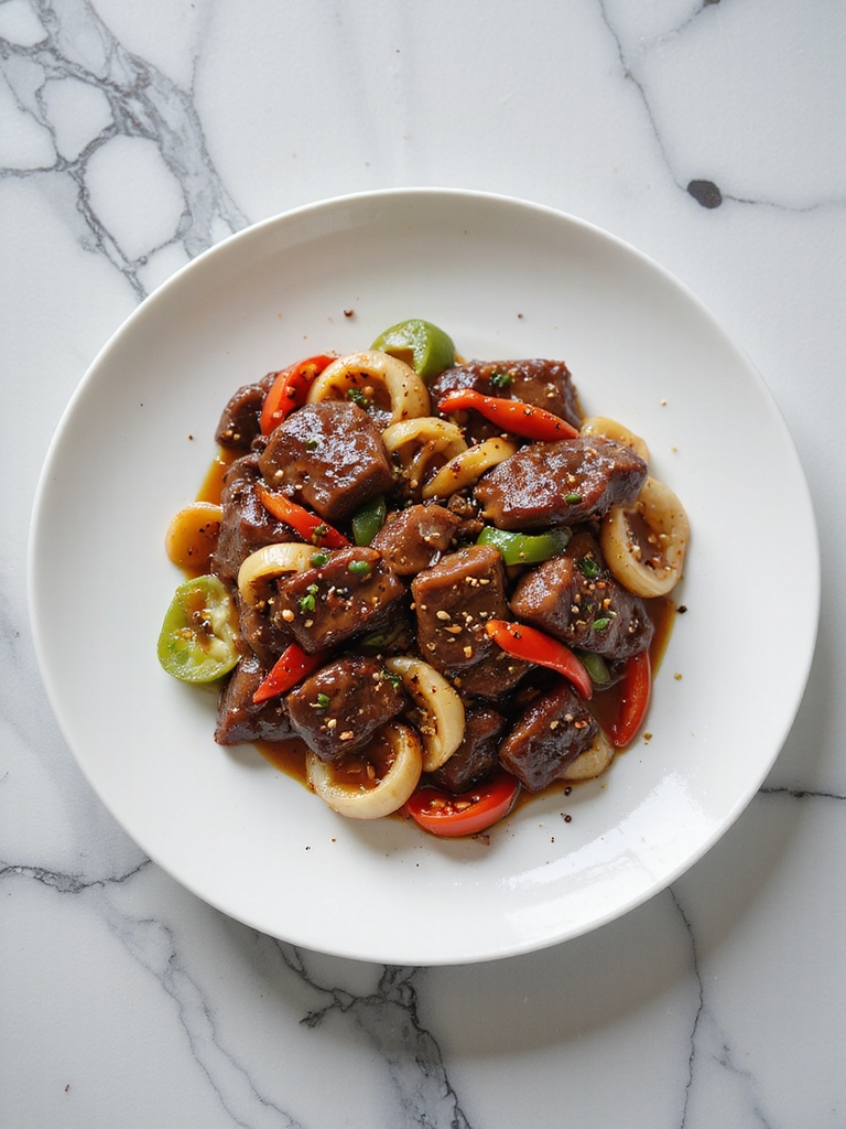 peppery beef stir fry recipe