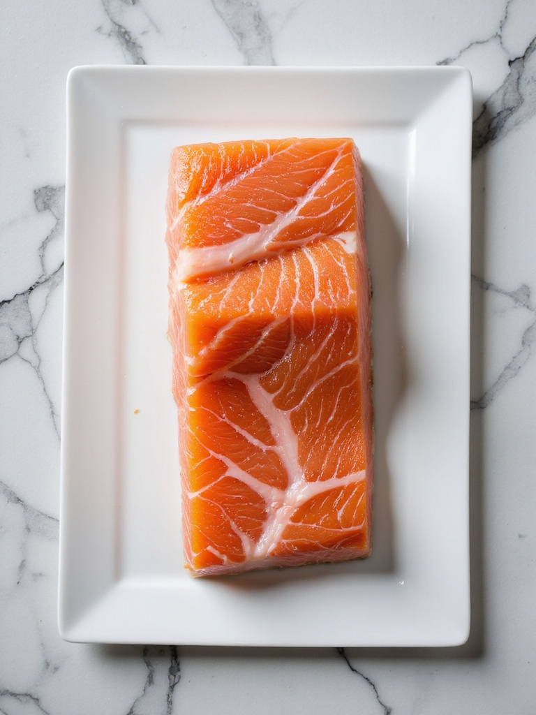 perfectly cooked salmon fillet
