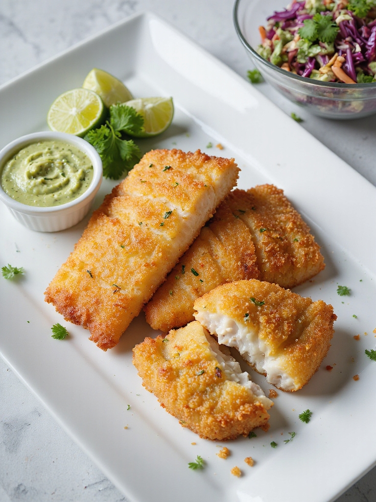 perfectly crispy fried cod