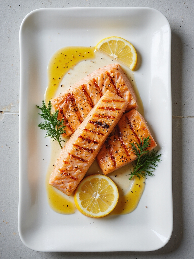 perfectly grilled salmon tips