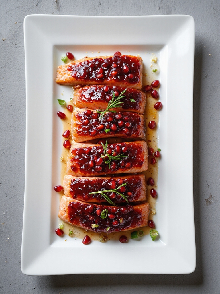 pomegranate glazed salmon recipe