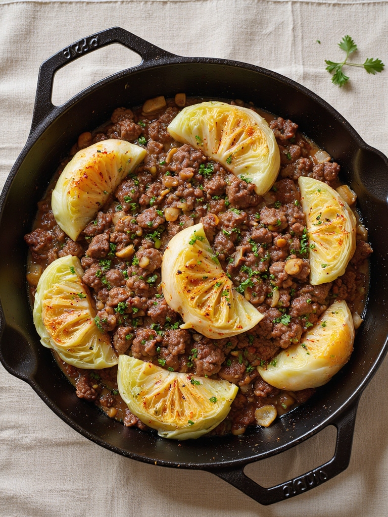 quick ground beef skillet