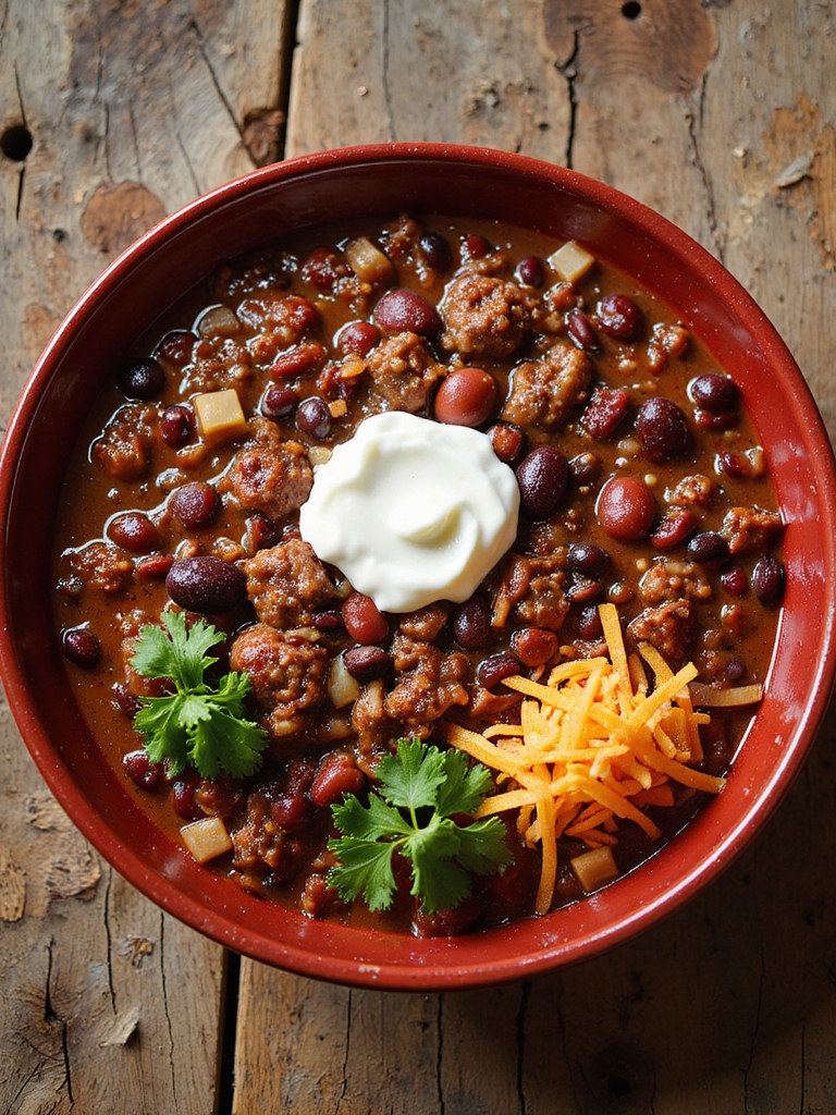 quick hearty beef chili