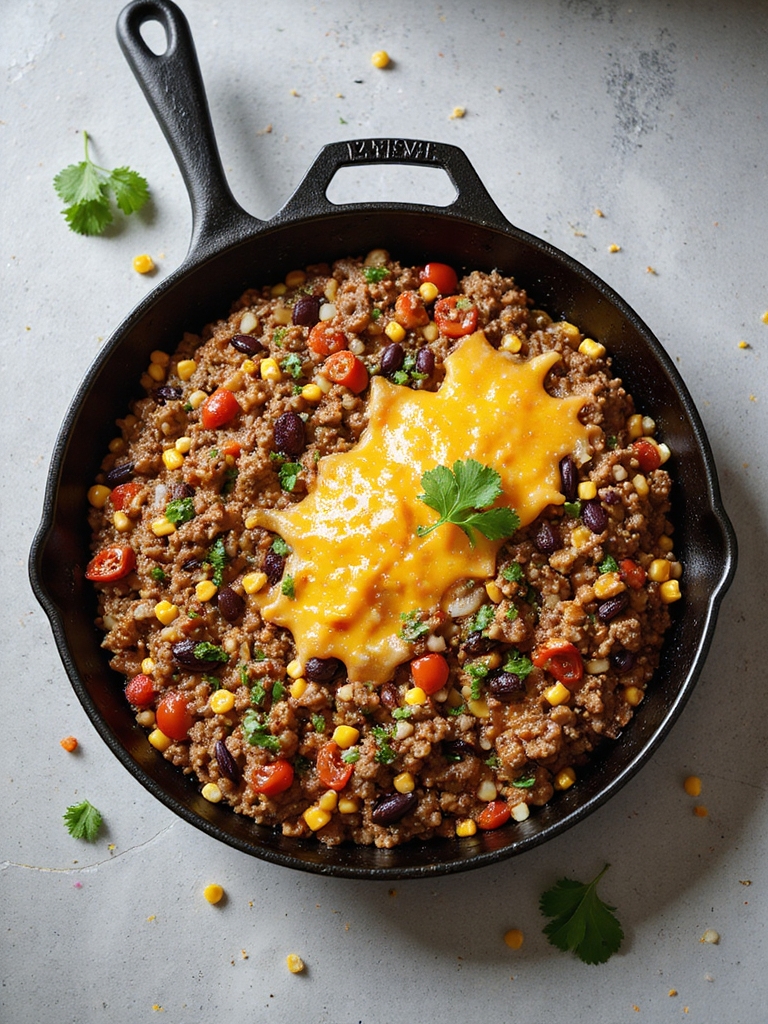 quick one pan taco meal