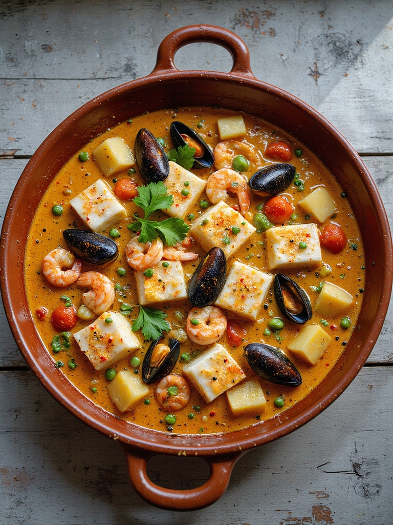 savor the rich seafood stew