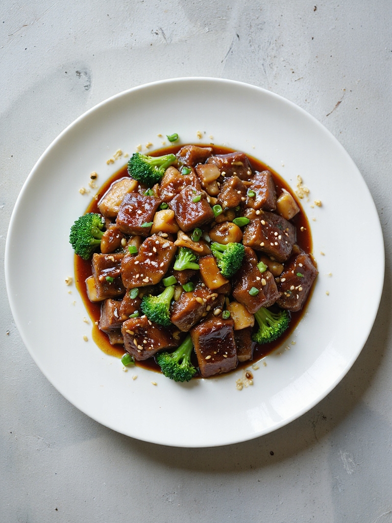 savory beef and broccoli dish