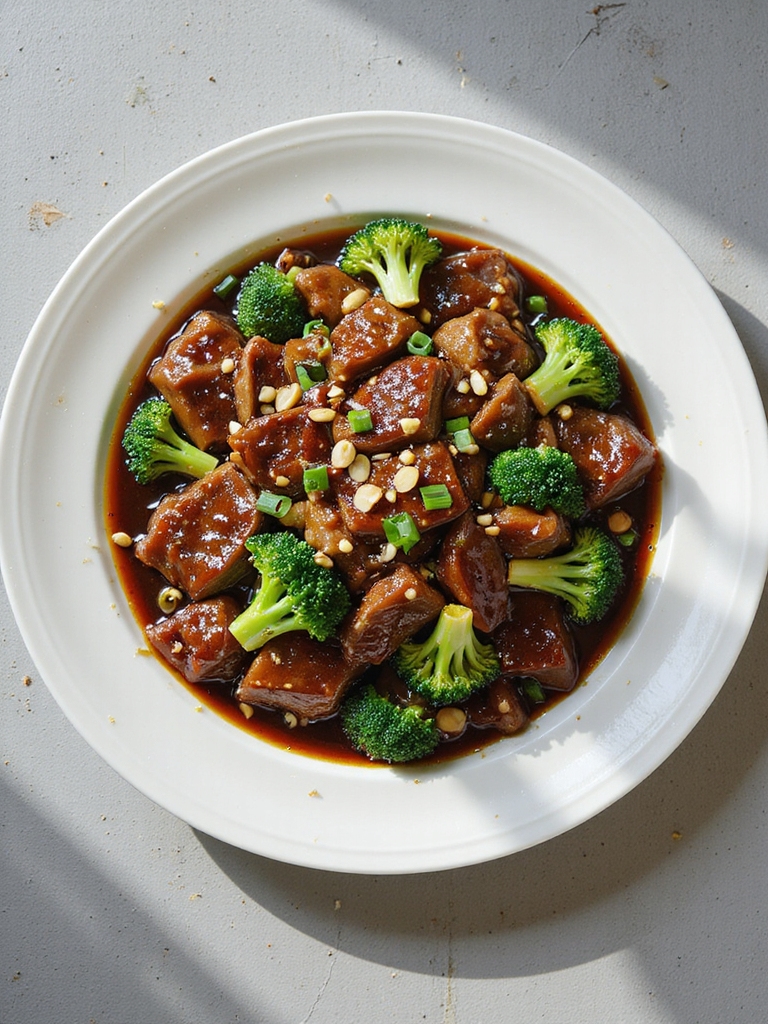 savory beef and broccoli