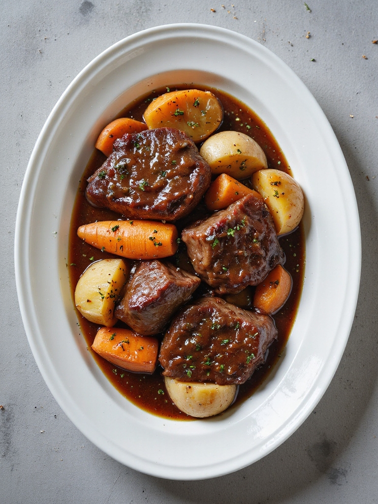 savory beef chunks recipe