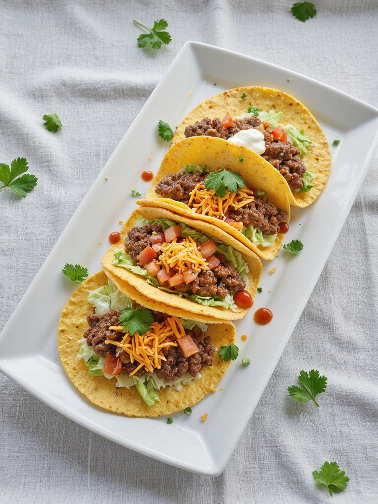 savory beef tacos recipe