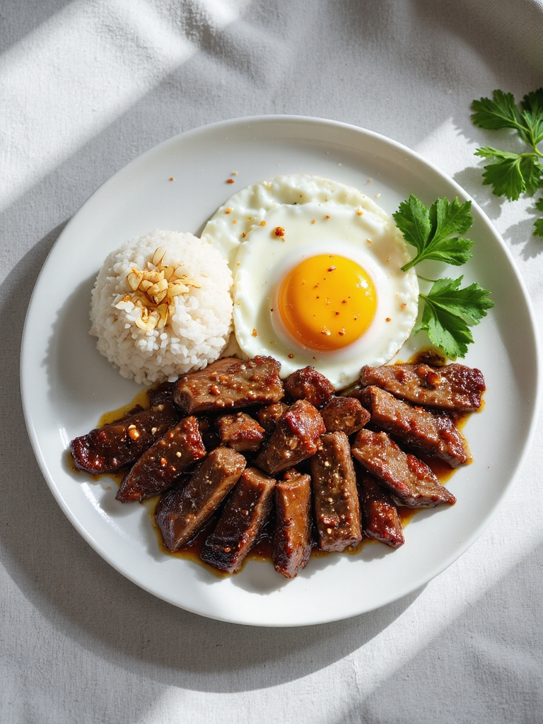 savory filipino tapa breakfast