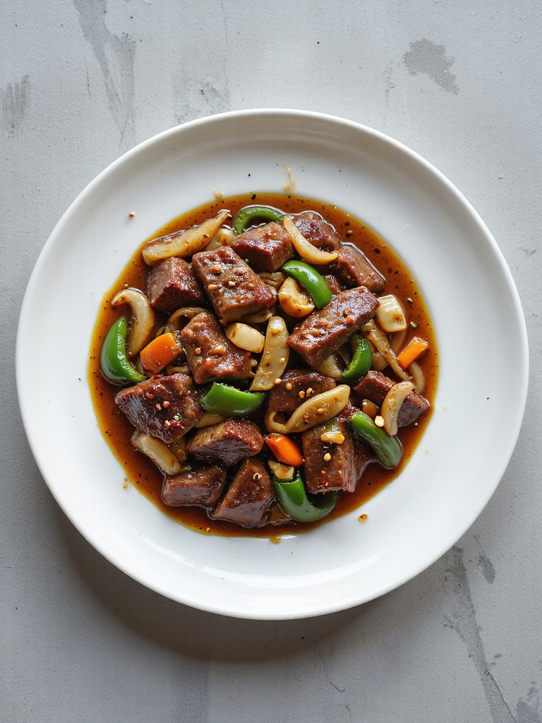 savory five spice beef dish