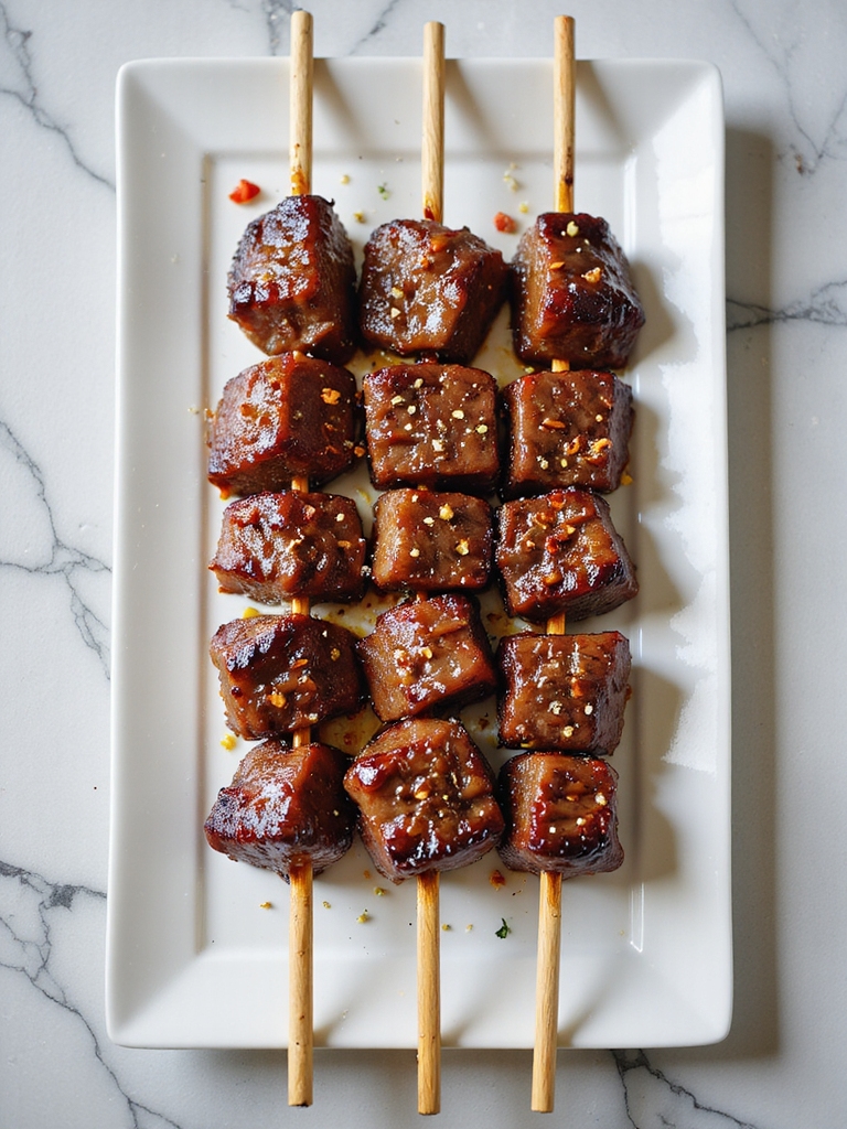 savory grilled beef skewers