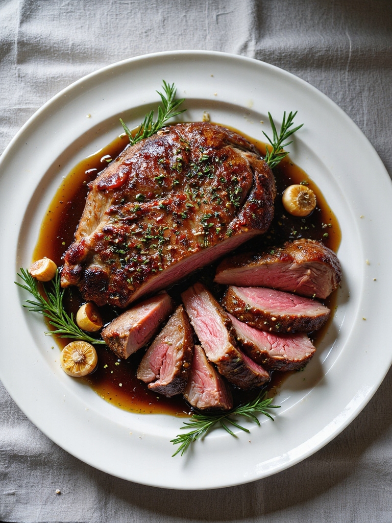 savory herb and garlic roast