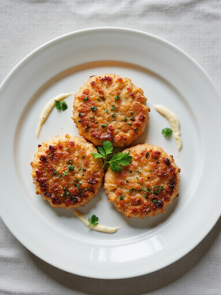 savory salmon garlic patties