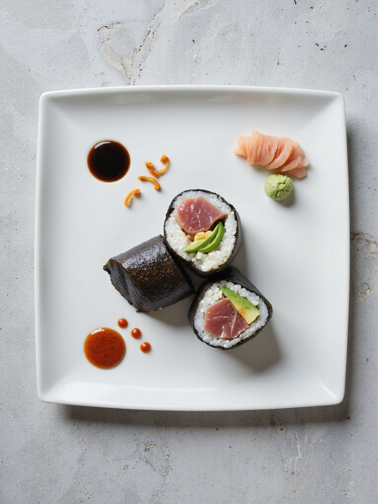 savory tuna avocado burrito