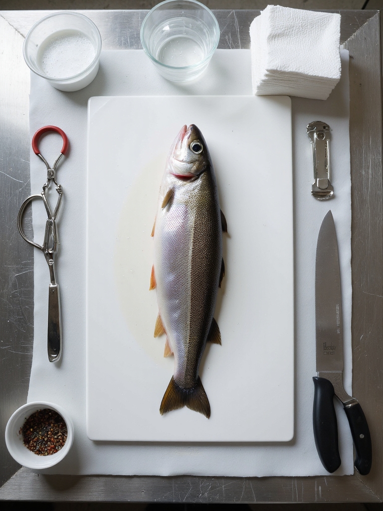 scaling and cleaning fish