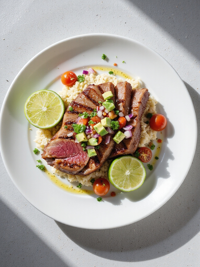 seared tuna with avocado salsa