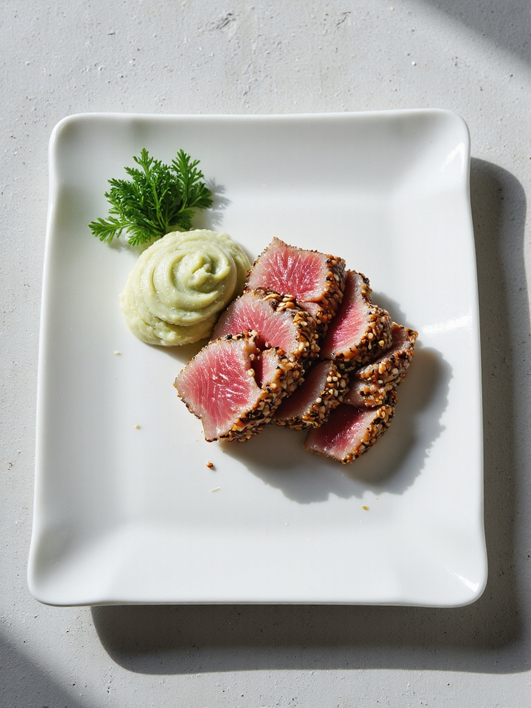 sesame crusted ahi tuna delight