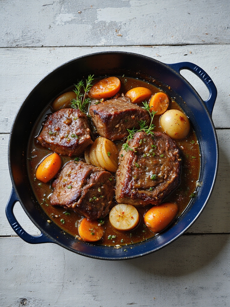 slow cooked beef chuck roast