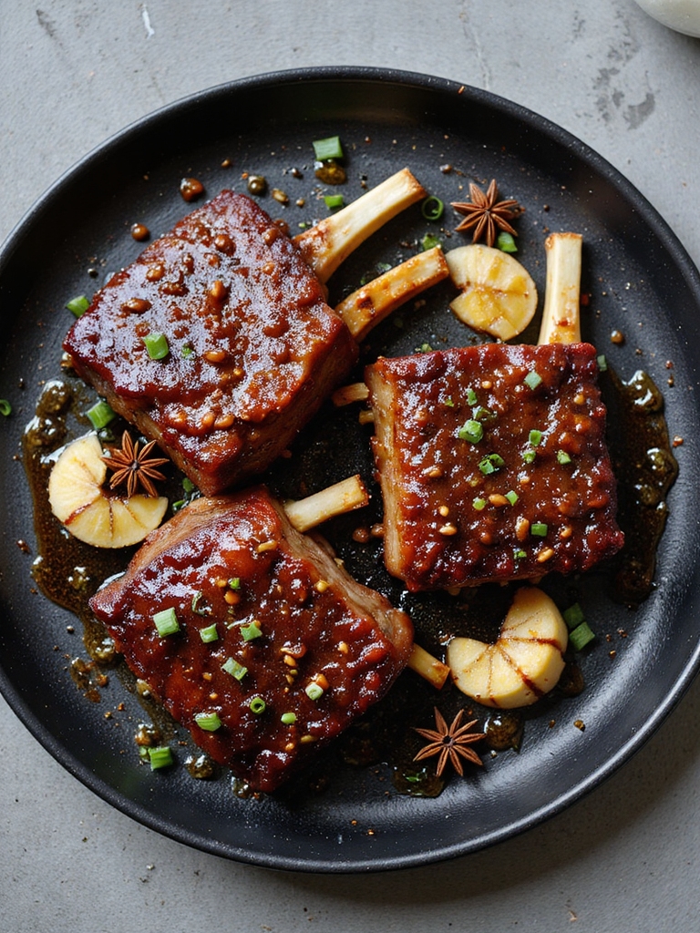 slow cooked flavorful beef ribs