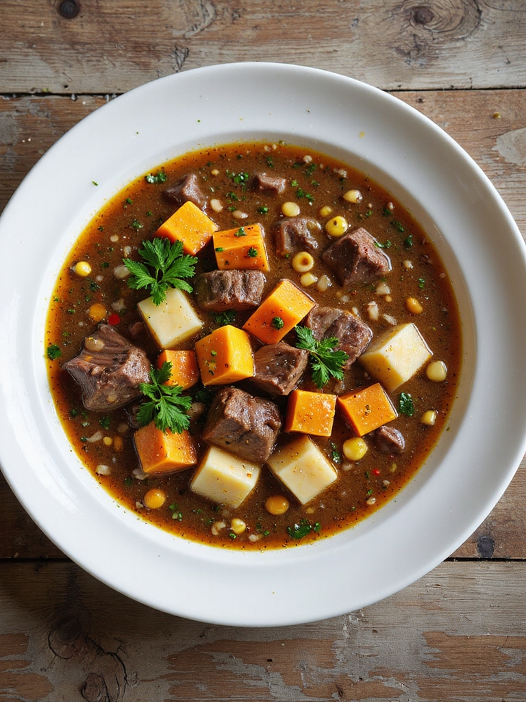 slow cooker vegetable beef soup