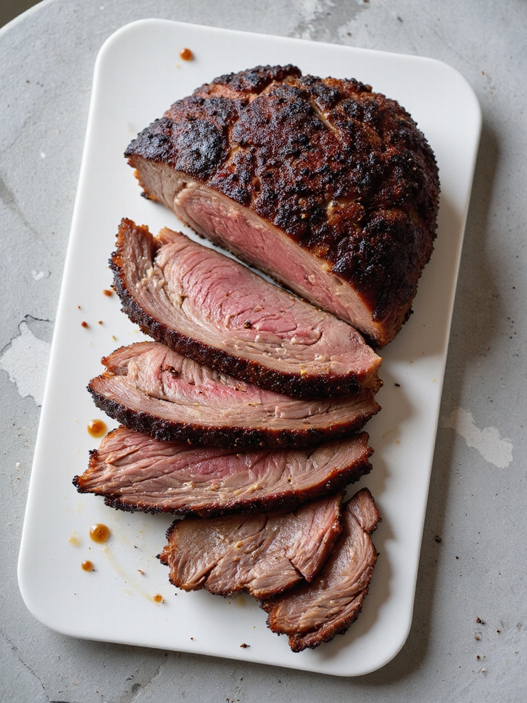 smoked brisket with chocolate