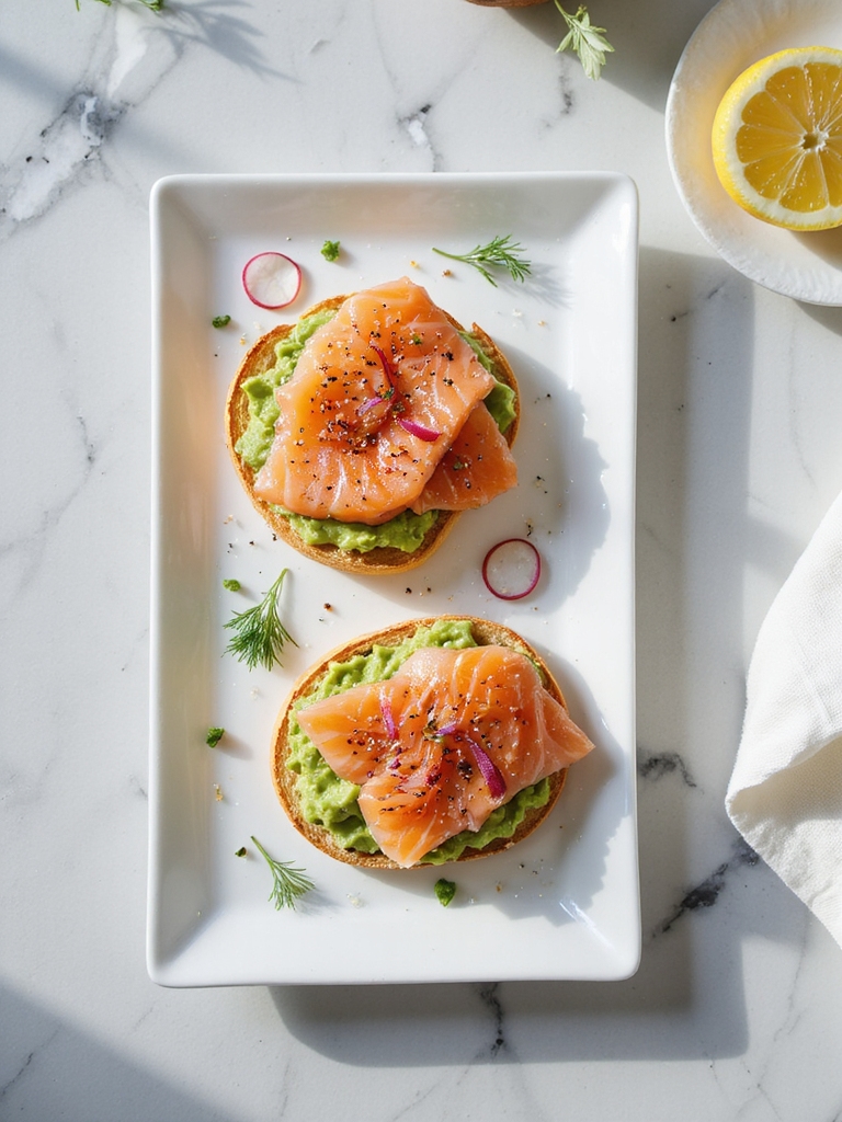 smoked salmon avocado toast