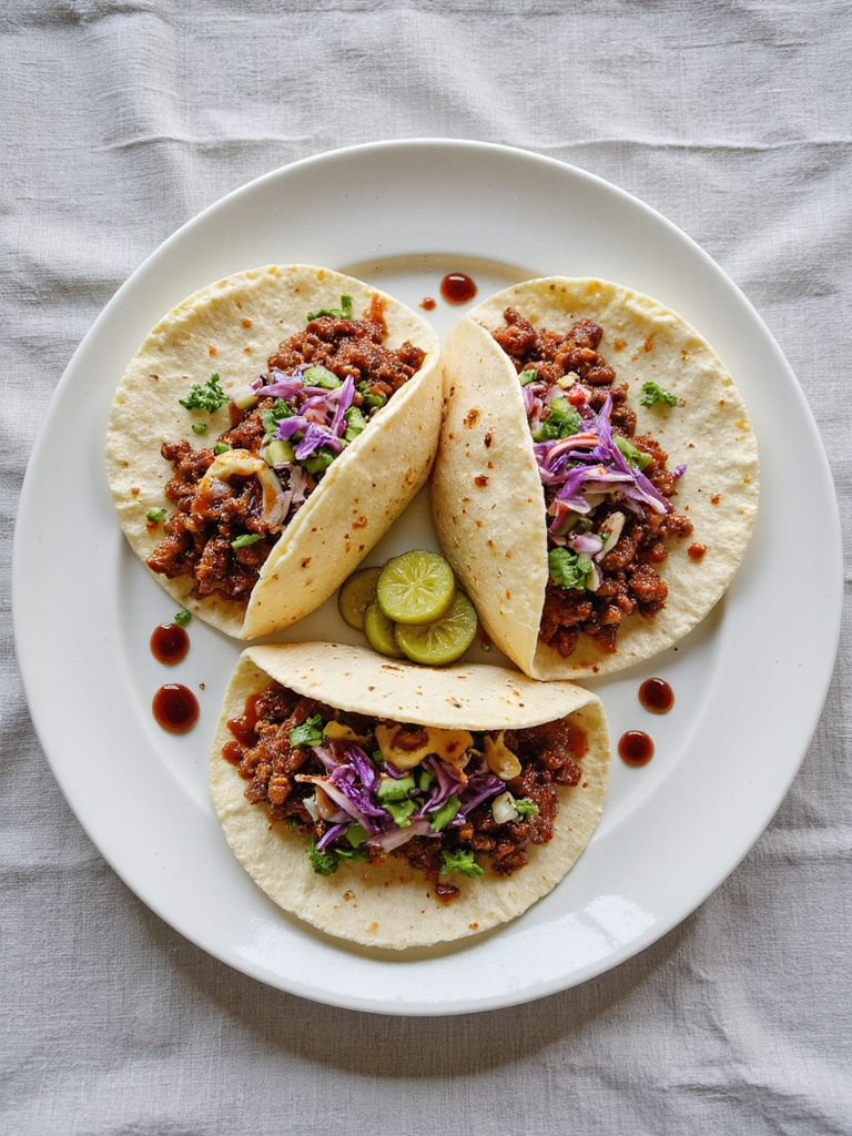 smoky barbecue beef tacos