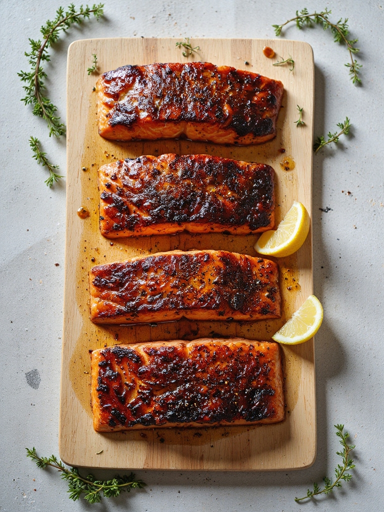smoky cedar plank salmon
