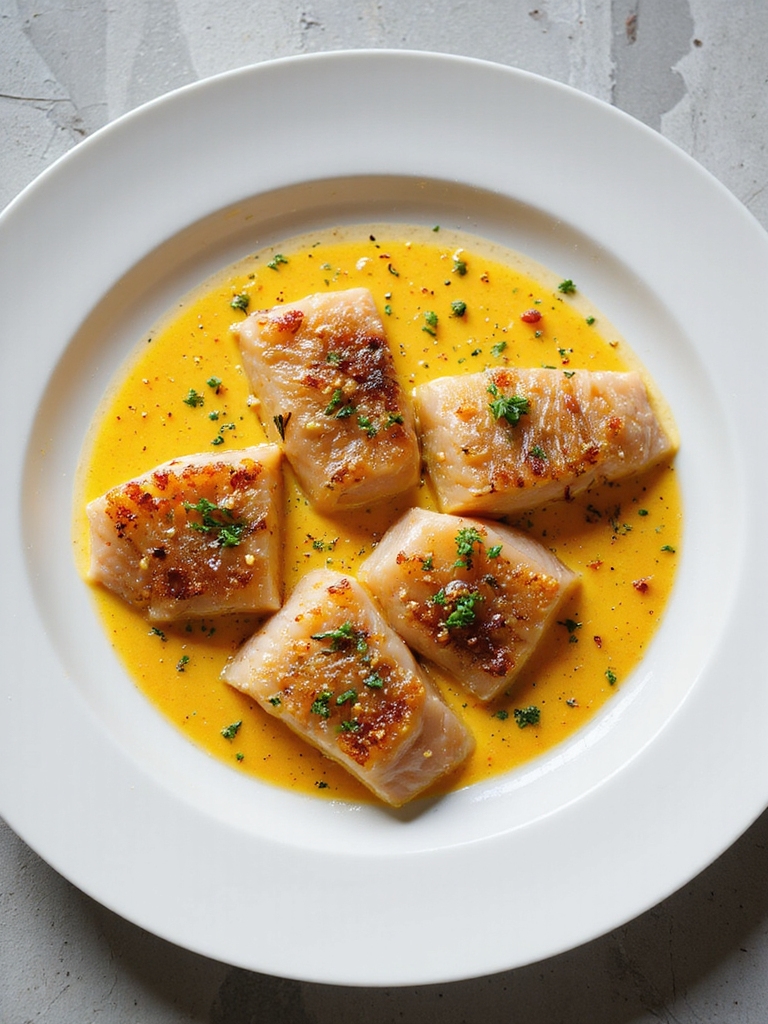 sole with saffron cream