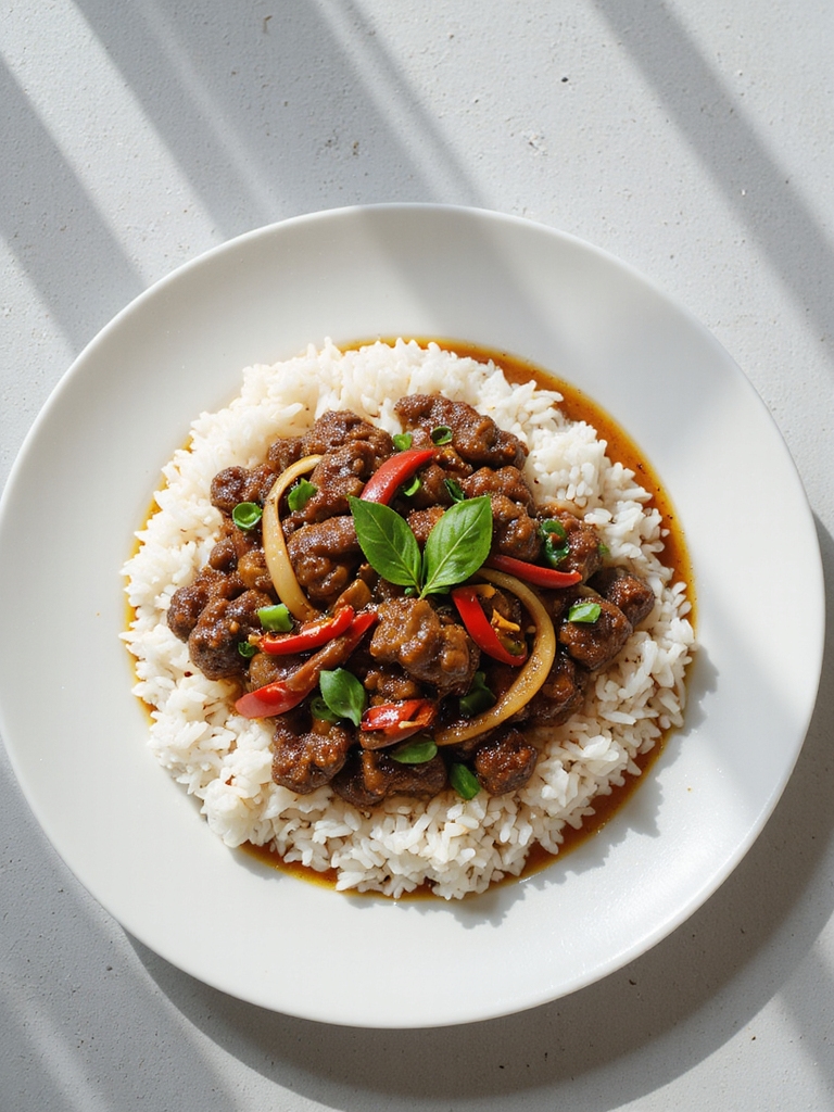 spicy basil beef recipe