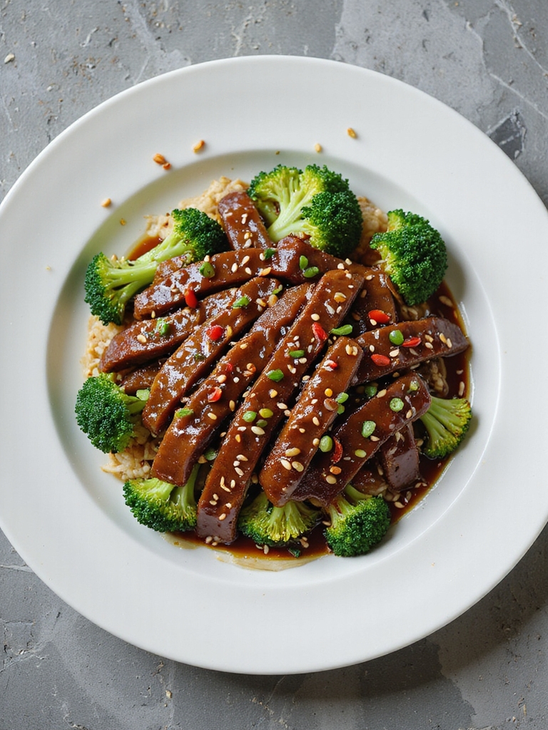 spicy beef and broccoli dish