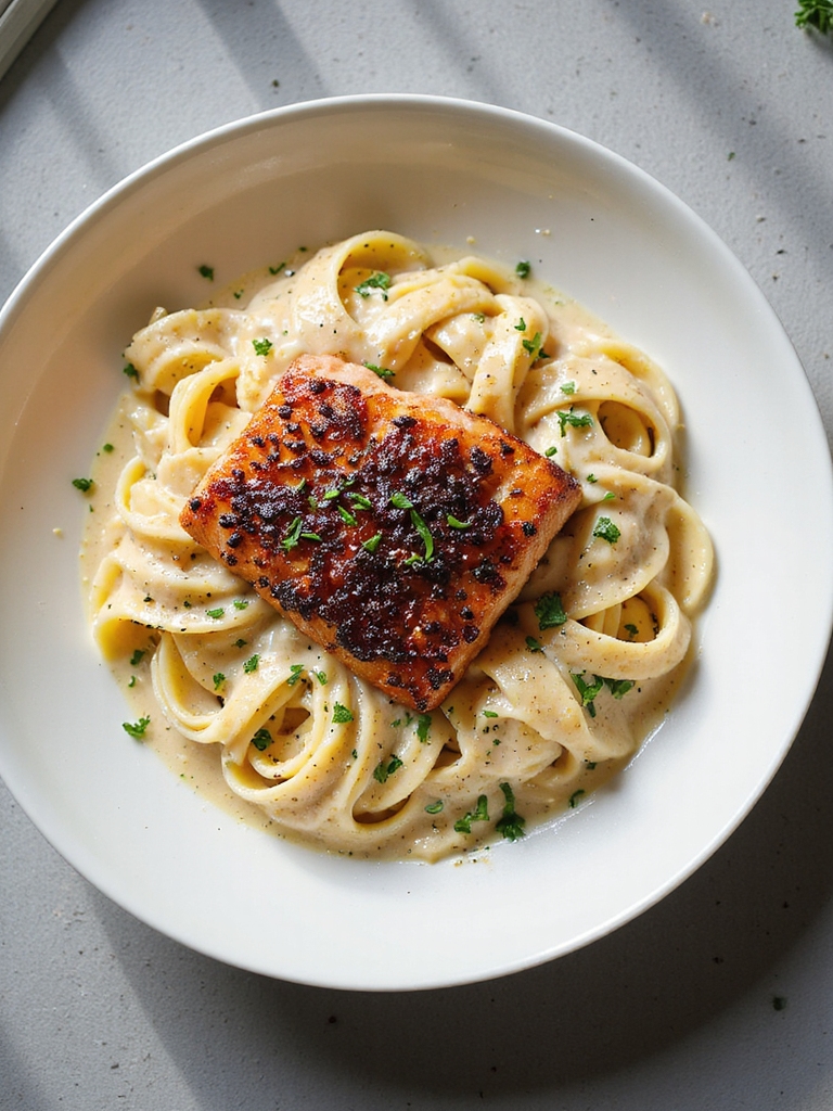 spicy cajun salmon pasta