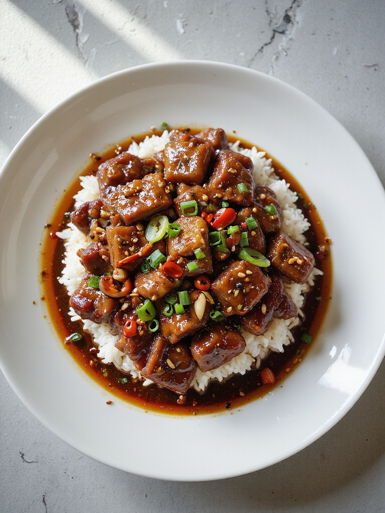 spicy flavorful szechuan beef